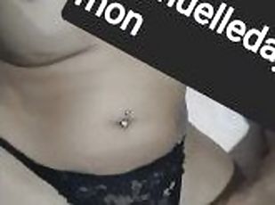 cul, masturbation, amateur, énorme-bite, branlette, brésil, bite