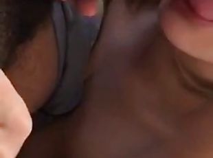 Interracial blowjob