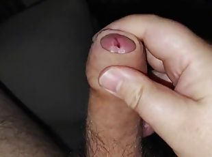 Soft uncut penis to hard and big cum shot in 5 minutes