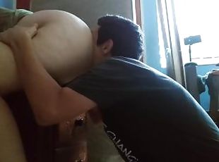 posisi-seks-doggy-style, dewasa, blowjob-seks-dengan-mengisap-penis, buatan-rumah, deepthroat-penis-masuk-ke-tenggorokan