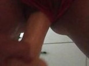 gros-nichons, masturbation, orgasme, amateur, jouet, cuisine, solo