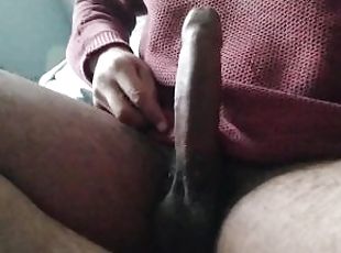 masturbación, amateur, paja, negra, pajeándose, a-solas