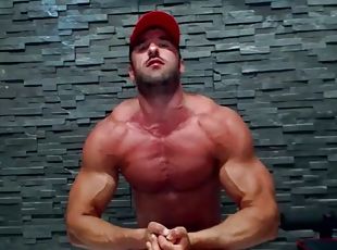 public, gay, musclé, posant