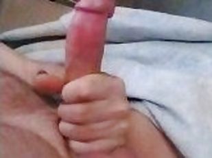 masturbation, amateur, ejaculation-sur-le-corps, énorme-bite, branlette, solo, bite