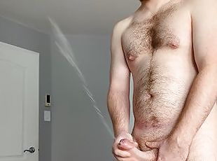 énorme, masturbation, amateur, ejaculation-sur-le-corps, solo