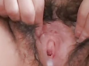 poilue, masturbation, orgasme, femme, amateur, milf, hardcore, maman, ejaculation-interne, doigtage