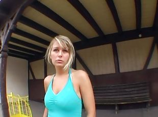 Gorgeous amateur blonds performs a great POV hand job