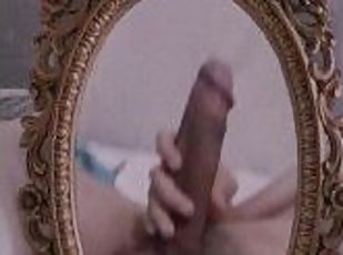 masturbation, amateur, énorme-bite, solo, réalité, bite