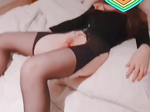 collants, transsexuelle, amateur, anal, hardcore, couple, jeune-18, lingerie, belle