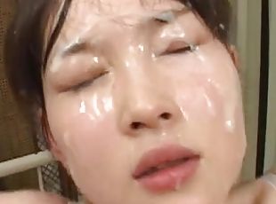 Awesome cum-sucking compilation with Asian