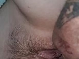 clitoris, vanha, orgasmi, pillu-pussy, amatööri, pari, sormettaminen, tyttöystävä, nuori-18, britti