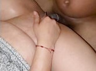 cul, orgasme, chatte-pussy, amateur, énorme-bite, interracial, latina, ejaculation-interne, couple, serrée