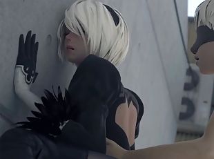 2B getting fucked by YoRHa