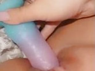 masturbação, orgasmo, amador, mulher-madura, brinquedo, pov, dildo, sozinho