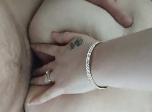 levrette, masturbation, femme, amateur, milf, maison, couple, mari, pute, attrapée