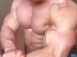 amateur, gay, europeo, euro, fetichista, a-solas, musculada