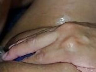 Wife cum on big cock sleeve