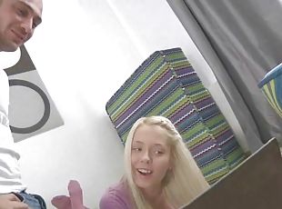 anal, ados, ejaculation-interne, couple, blonde, parfait