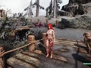 skyrim short-redhead breton peeing