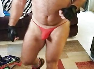 gay, musculada, gimnasio, pequeña, calientapollas