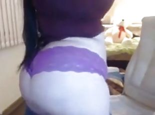 teta-grande, adolescente, bochechuda, meias-calças, webcam, mamas, sozinho, bra