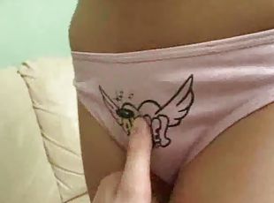 Fucking tattoo pussy girl in POV