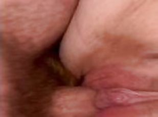 muschi, dilettant, babe, junge, creampie, doppelklicken, gesichtspunkt, eindringen, raue