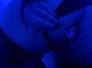 masturbação, orgasmo, amador, anal, babes, adolescente, brinquedo, duplo, dildo, sozinho