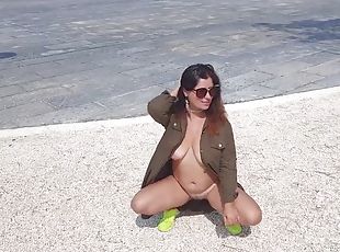 gros-nichons, levrette, en-plein-air, public, chatte-pussy, femme, amateur, babes, milf, ados