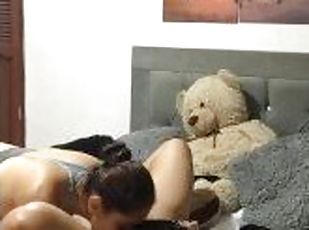 masturbação, orgasmo, cona-pussy, lésbicas, adolescente, casal, perfeito, argentino, morena