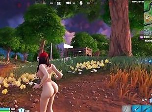 Fortnite gameplay (Ruby nude)