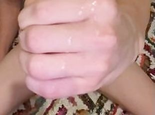 masturbation, amateur, ejaculation-sur-le-corps, énorme-bite, latina, point-de-vue, ejaculation, solo, bite