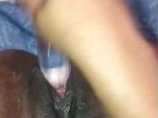 masturbation, orgasme, chatte-pussy, amateur, ébène, ados, jouet, point-de-vue, gode, solo