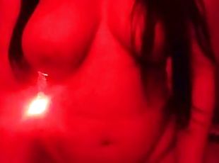 teta-grande, estilo-cão, anal, babes, mulher-madura, latina, pov