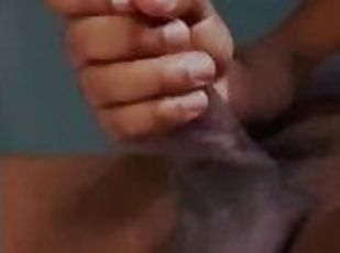 masturbation, amateur, ejaculation-sur-le-corps, ébène, solo