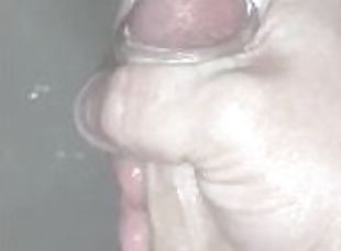 baignade, amateur, ejaculation-sur-le-corps, gay, ejaculation, douche, solo