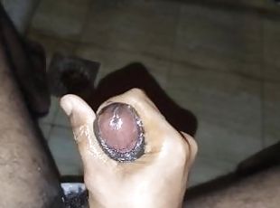 asiatique, masturbation, amateur, ejaculation-sur-le-corps, énorme-bite, branlette, ejaculation-interne, solo, bite