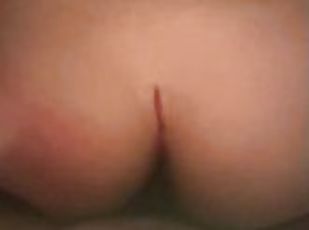 arsch, doggy, orgamus, muschi, dilettant, reifen, immens-glied, schwer, creampie, gesichtspunkt