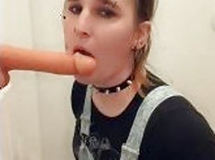 transvestit, amatør, legetøj, kær, dildo, oral, solo