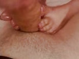 grosse, énorme, amateur, ejaculation-sur-le-corps, énorme-bite, milf, maison, couple, belle-femme-ronde, pieds