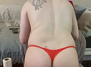 cul, amateur, anal, jouet, gay, chevauchement, gode, bout-a-bout, solo