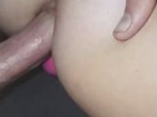 rumpe, amatør, anal, stor-pikk, tenåring, creampie, ludder, pov, pikk