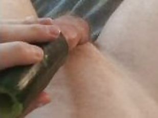 masturbation, amateur, ejaculation-sur-le-corps, énorme-bite, jouet, mignonne, solo, bite, légume