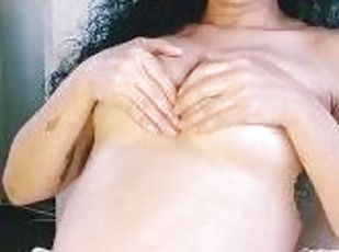 masturbação, grávida, amador, mulher-madura, latina, punheta, sozinho, tatuagem, tetas-pequenas