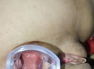 masturbación, orgasmo, amateur, anal, juguete, doble, primera-persona, a-solas, penetración