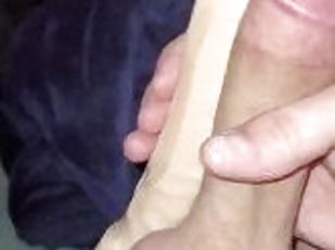 masturbation, amateur, gay, double, gode, solo, blanc, bite