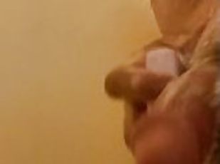 baignade, masturbation, giclée, amateur, mature, ejaculation-sur-le-corps, énorme-bite, ejaculation, douche, solo