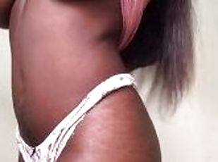 masturbación, amateur, negra-ebony, juguete, mamá, negra, a-solas, morena