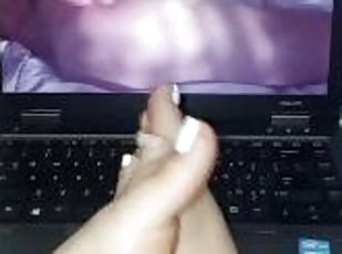 masturbation, amateur, jouet, latina, branlette, pieds, drôle, fétiche, solo