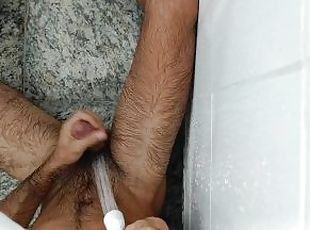 baignade, pisser, amateur, mature, ejaculation-sur-le-corps, énorme-bite, branlette, ejaculation, fétiche, douche